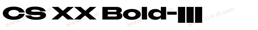 CS XX Bold字体转换 CS XX Bold字体转换